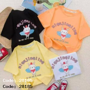 تیشرت بچگانه با طرح خرگوش فرشته‌ای شیرین، بامزه و پر از حس کودکانه 28185