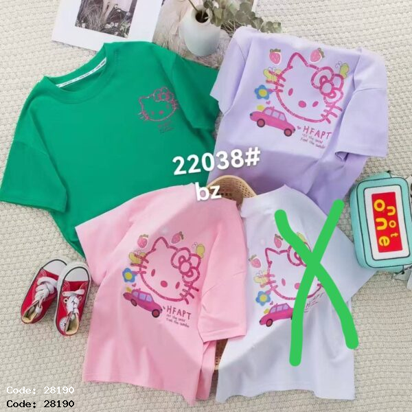 تیشرت بچگانه طرح Hello Kitty 28190